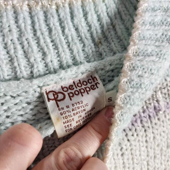 Vintage 80’s Grandmacore Sweater Small - Picture 5 of 6